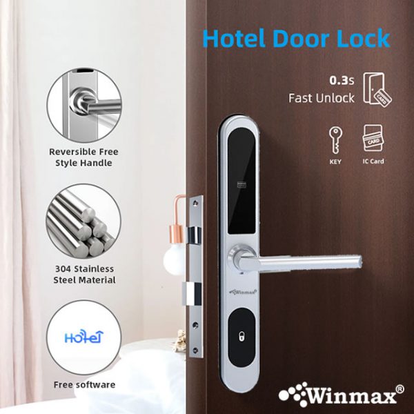 Smart Slim Hotel Key RFID Electric Card Hotel Door Lock
