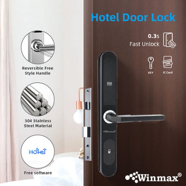 Smart Slim Hotel Key RFID Electric Card Hotel Door Lock