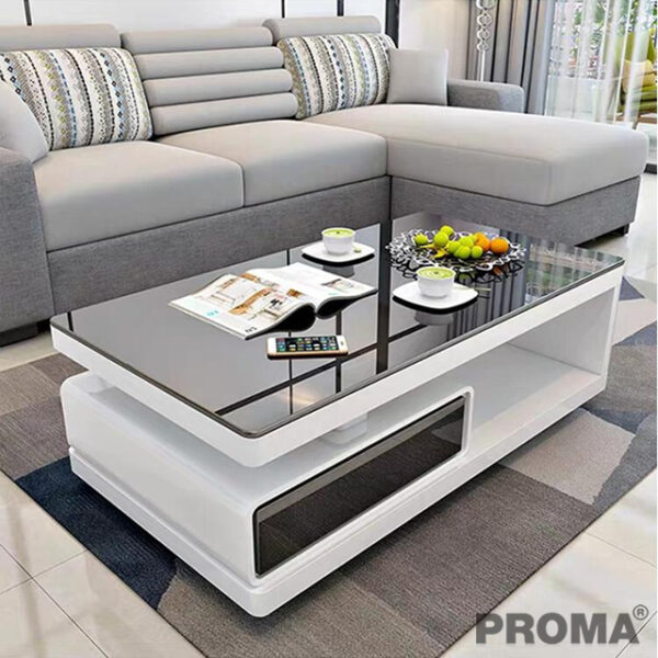 Tempared Glass Coffee Tables Smart Luxury With Modern Appearance