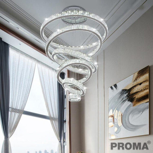 Chandelier LED Cristal Villa Luxury Home Decor Light FIXTURE