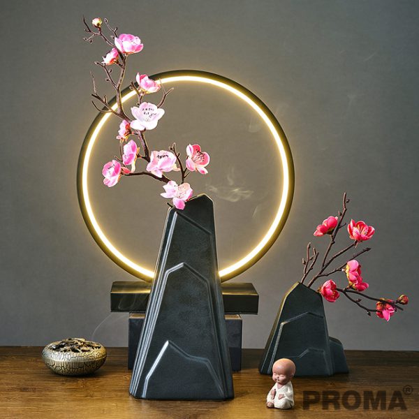 Chinese style home decoration rockery ceramic craft vase