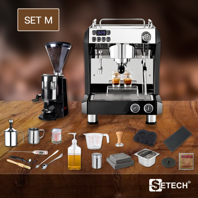 Coffee maker set for opening a shop equipment 25 items SET M