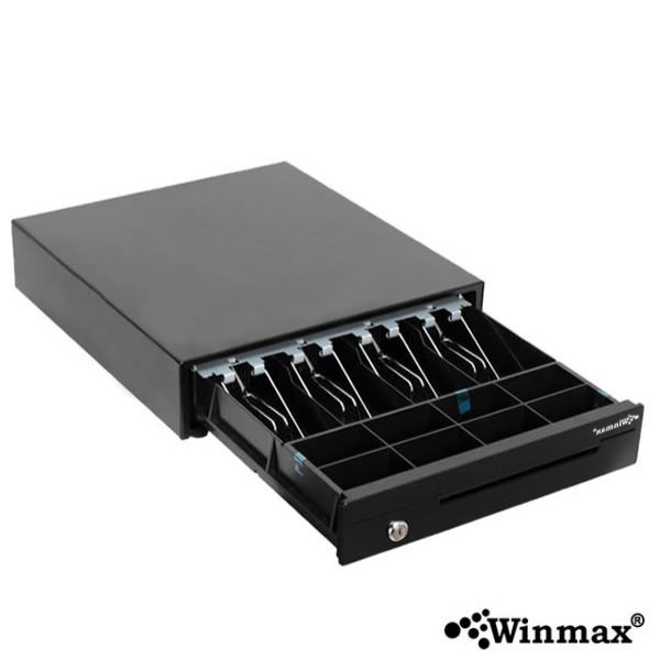 Cash Drawer 4 Bills 8 Coins Black Color Winmax-DW-408D