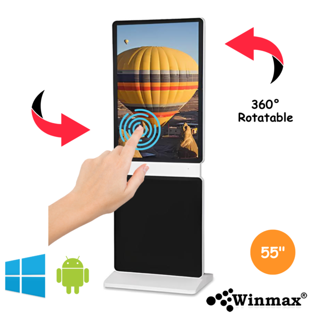 Rotating digital advertising display Model Winmax-WAT55