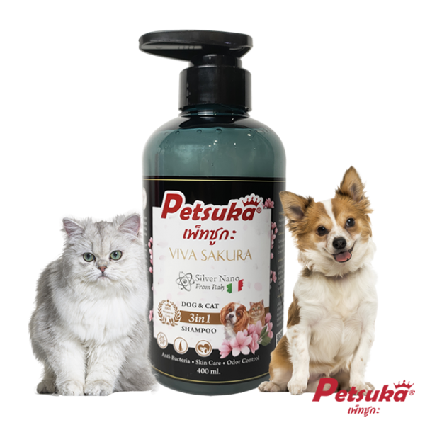 Dog bath shampoo Petzuka Premium 3in1 size 400 ml.