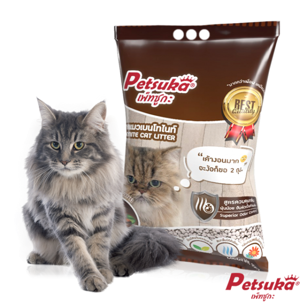 Bentonite Cat Litter Petsuka Coffee Flavor 5L