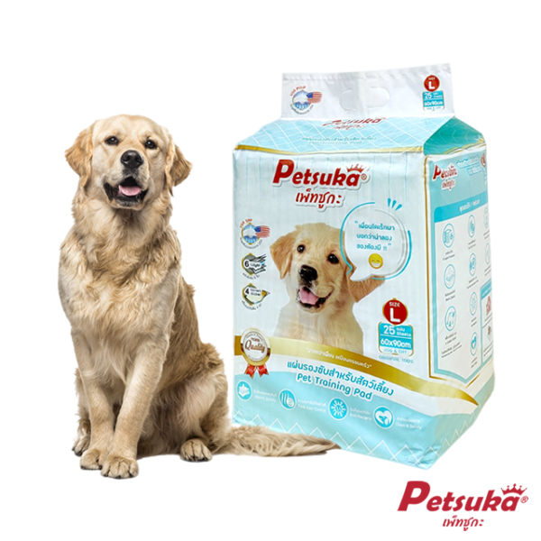 Petsuka trainning pads size L 90x60cm total 25 pcs.