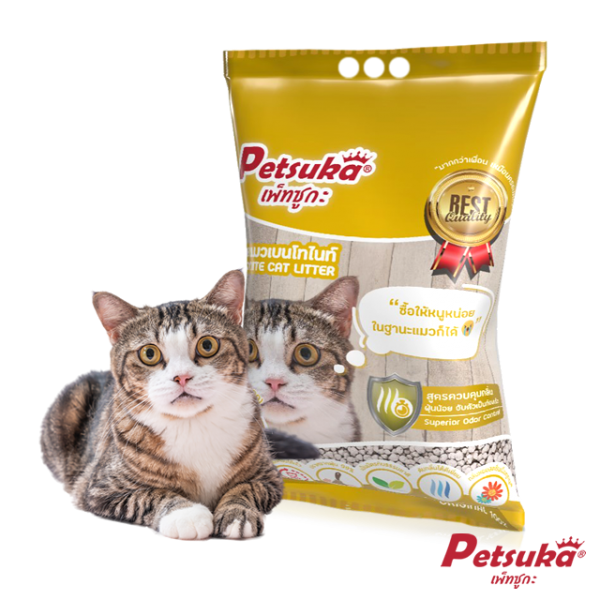 Bentonite Cat Litter Petsuka Lemon Flavor 5L