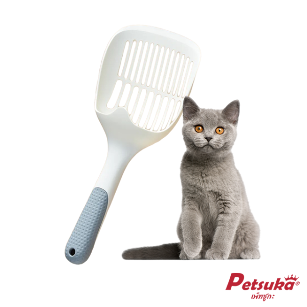 Sand scoop helps pets Blue Petsuka