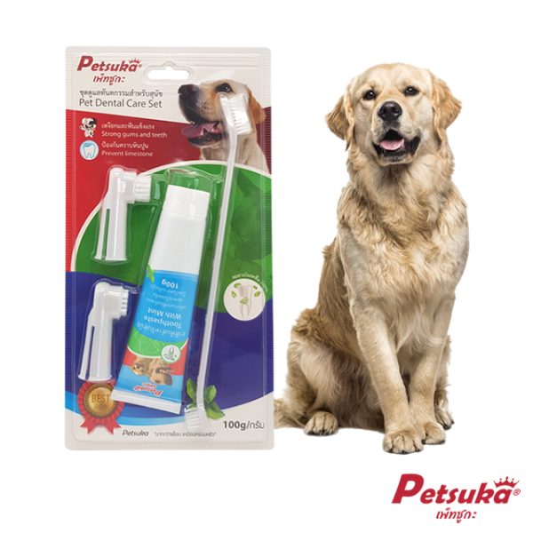 Pet Dental Care Set Petsuka Pack of 4 pcs