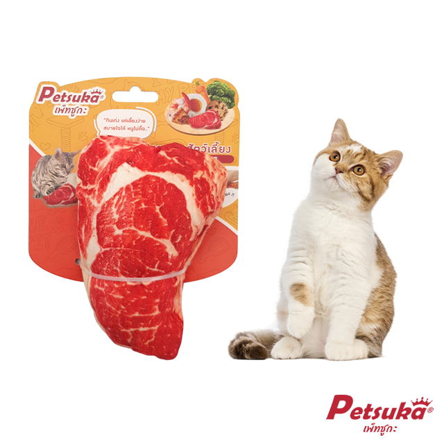 Meat Petsuka Chew Squeaker Pet Toy
