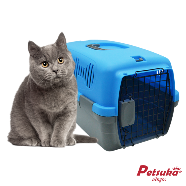 Pet Box Petsuka Pet Cage Travel carrier blue