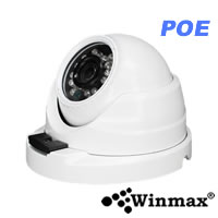 กล้อง IP Camera ระบบ POE ต่อสาย LAN ไม่ต้องต่อไฟ กันน้ำ IP66 Winmax-IP200C