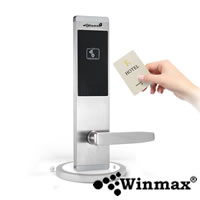 Security System Stainless Steel RFID Door Lock with Card for Hotel