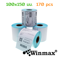 Waterproof Barcode Sticker Direct Thermal Label 100x150mm 170pcs