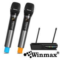 Microphone UHF Dual Channel Bluetooth Microphone System