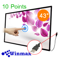 Infrared Touch Screen Monitor 43 inch 10 Points