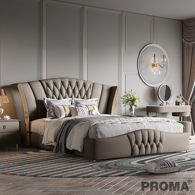 Italian Luxury Modern Design Bed 