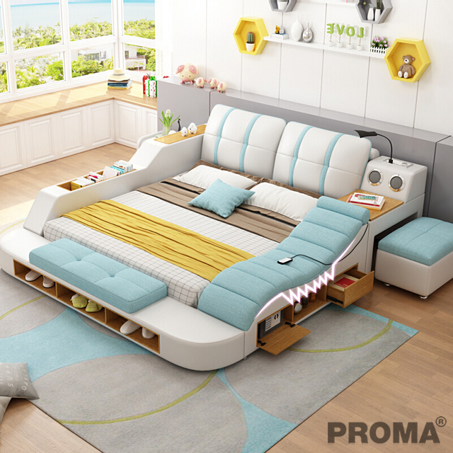 Bed Modern with USB Charing Wireless Speaker  PROMA-Modera-02