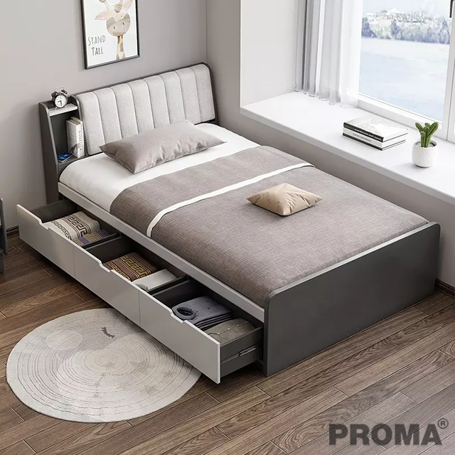 Single Bed 3 Drawer Mattrres Multifunction Storage Bed