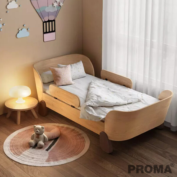 Modern Bedroom Furniture Wooden Children Bed Nordic Style