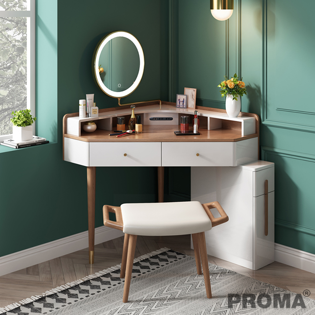 LED Makeup Dressing Desk Comoda Vanity LED Light Mirror Dressers Proma-DST-24