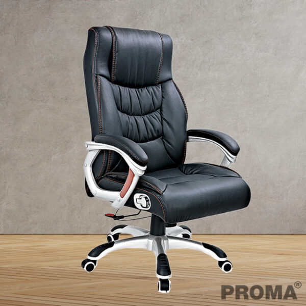 Leather PU Reclining Swivel Office Chair