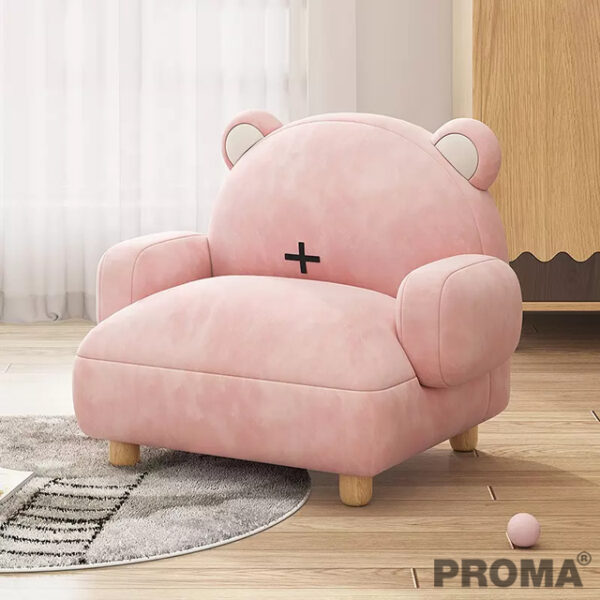Bear Fabric Modern Furniture Low Arm Sofa