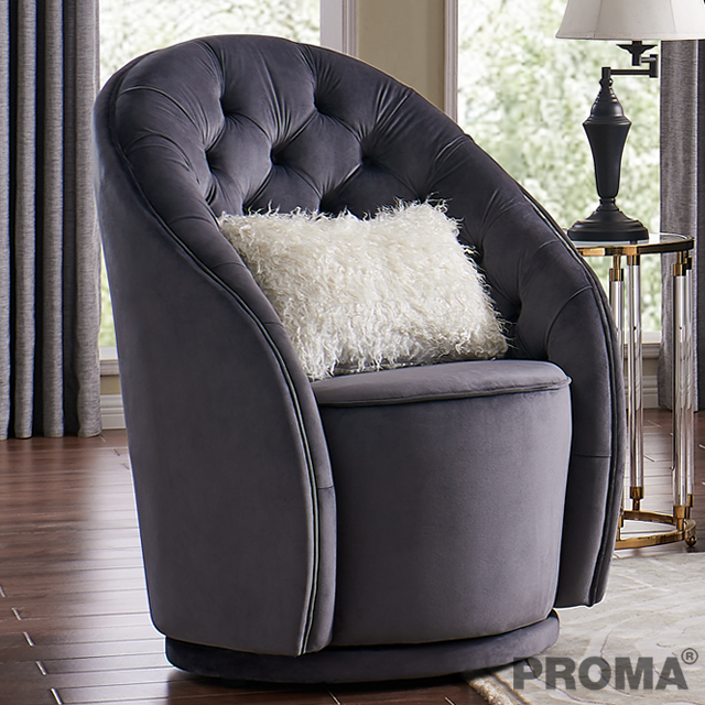Chairs Luxury Modern Leisure Sofa Velvet Fabric Chair Proma-C-30