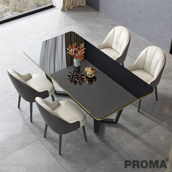 Table Dining Room Tempered Glass Square Dining Table With 4 Chairs