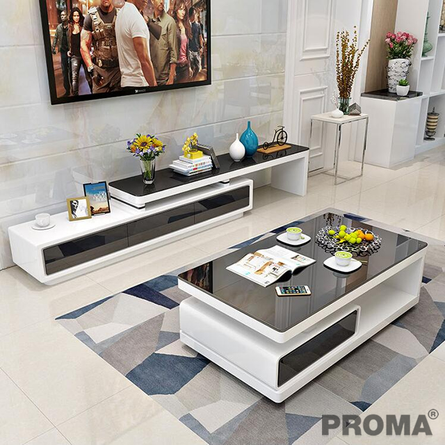Tempared Glass Coffee Tables Smart Luxury With Modern Appearance Proma-TVS-08
