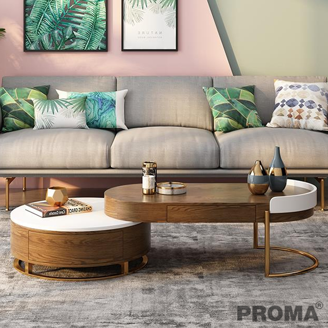 WOODEN CENTER TABLE SET LIVING ROOM Proma-CTB-42