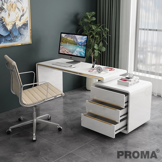 MODERN&LUXURY COMPUTER DESK TABLE WRITING DESK WITH DRAWERS