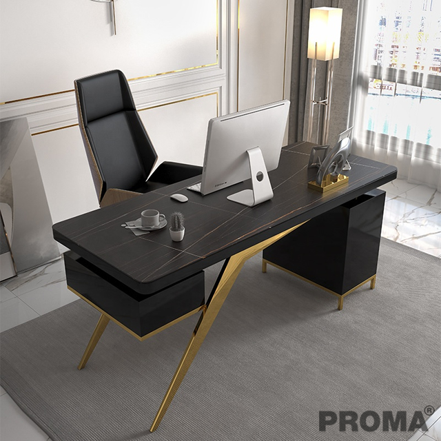 Office Desk and Chair Design Luxury Stone Top
