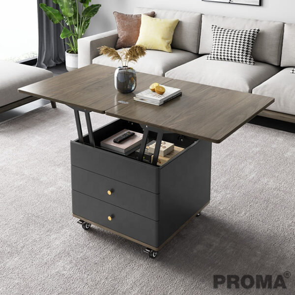 TOP FOLDING COFFEE TABLE FURNITURE WITH STORAGE