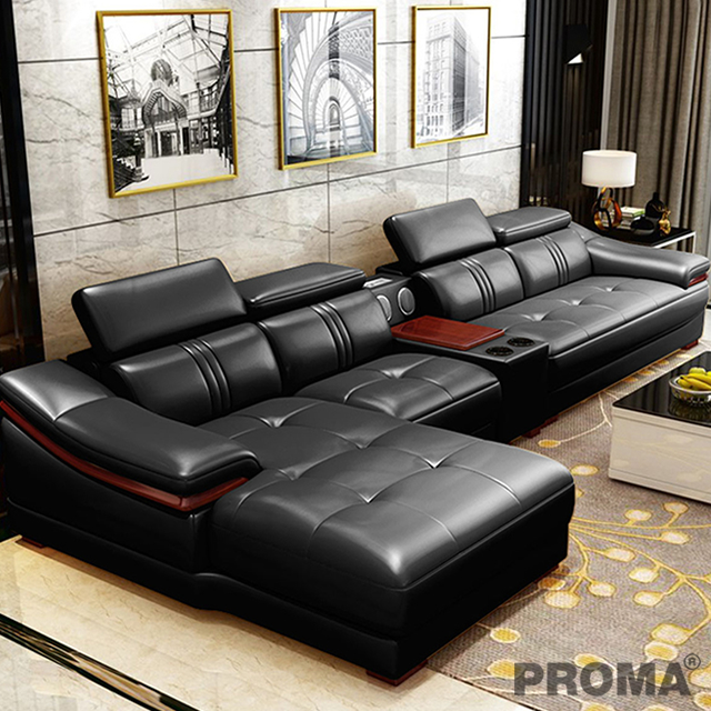 Multi-functional Leather Sofa Modern Living Room