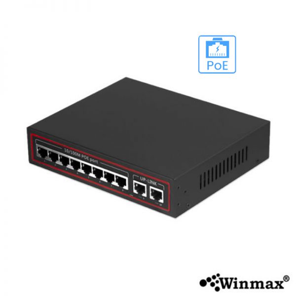 Է Winmax Network POE Switch 8 Port Power over Ethernet 10/100Mbps Winmax-POE-8P