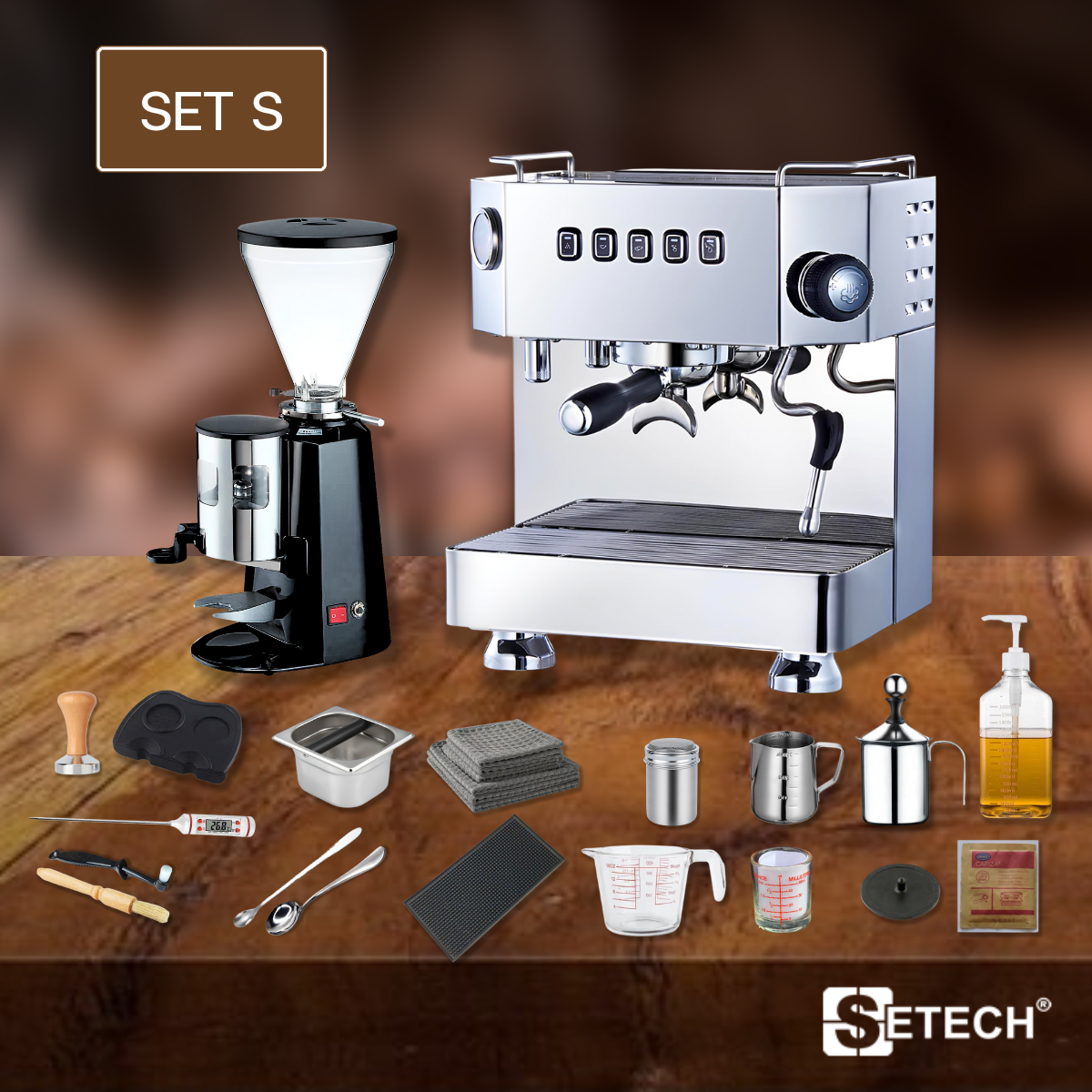 Coffee maker set for opening a shop equipment 25 items SET S SET S