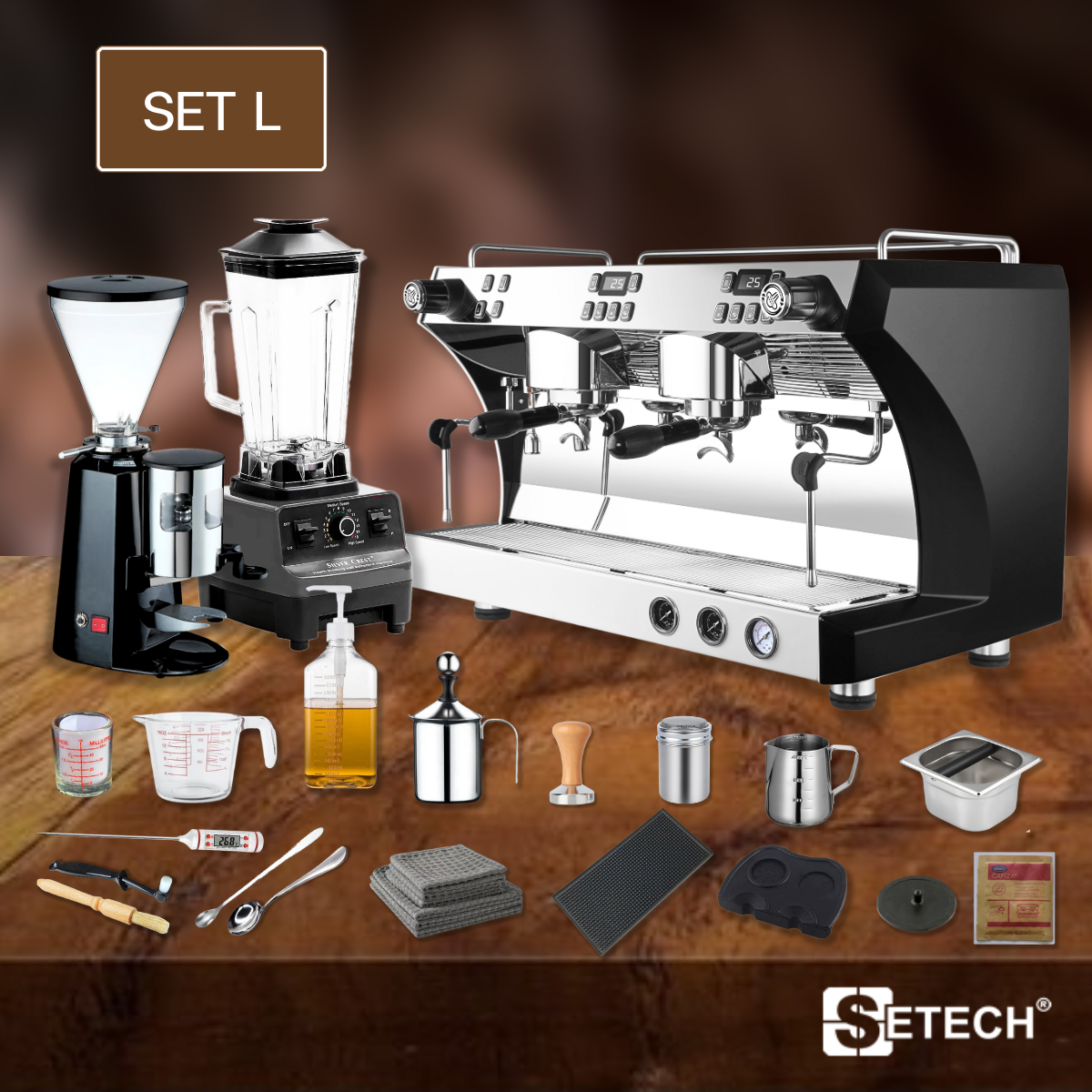 Coffee maker set for opening a shop equipment 26 items SET L SET L