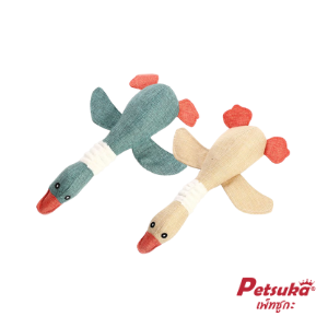 Petsuka duck plush toy, dog toy, pet teeth cleaning toy with sound